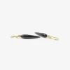 14k & hematite rice