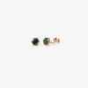 18k & hexagonal teal spinel studs, 1.02ct