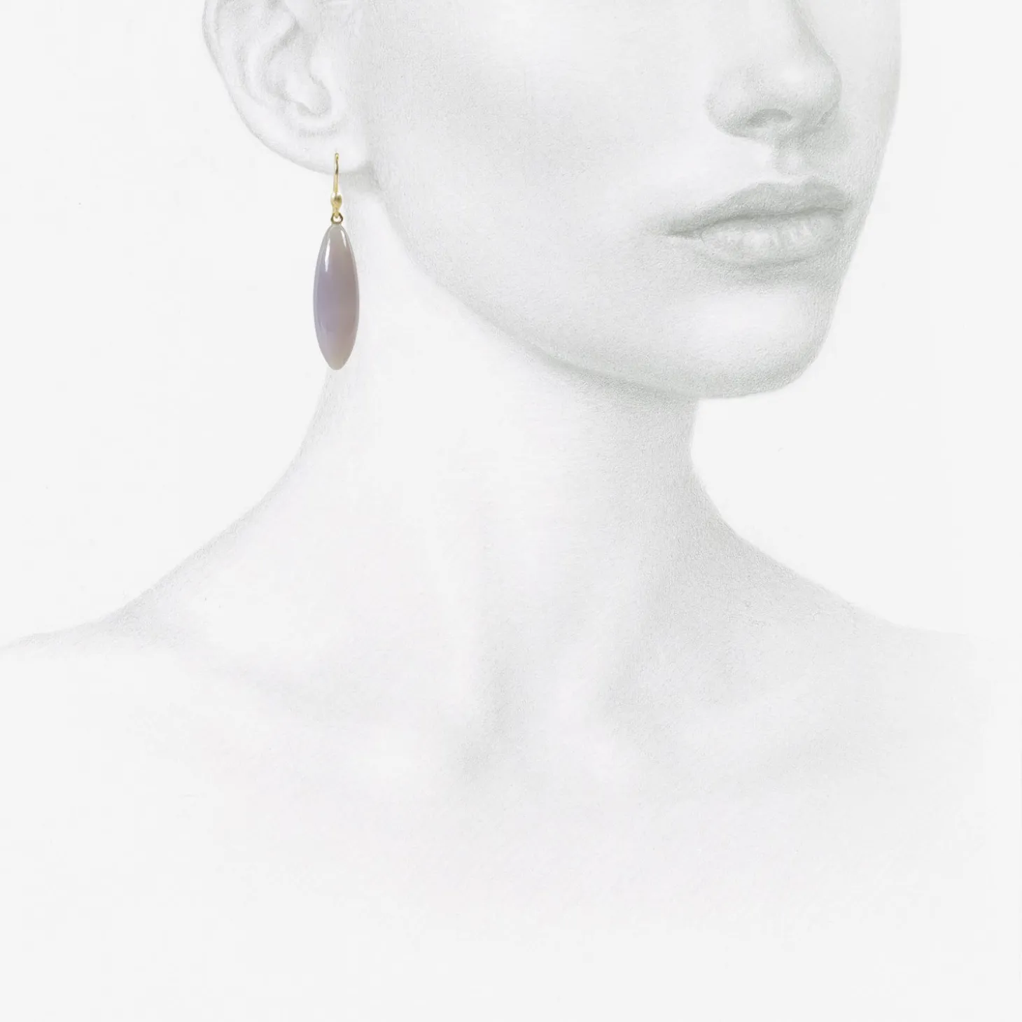 14k & holly blue agate long berries