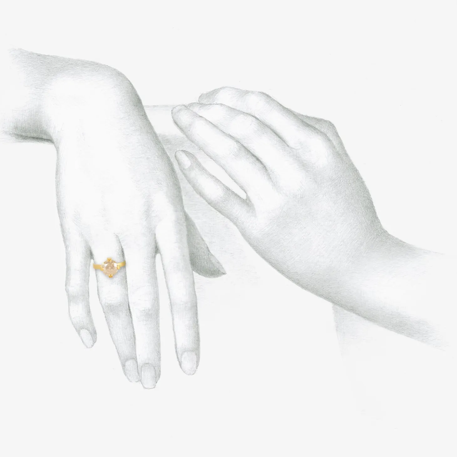 18k & icy brilliant-cut diamond prong set ring, 3.29ct