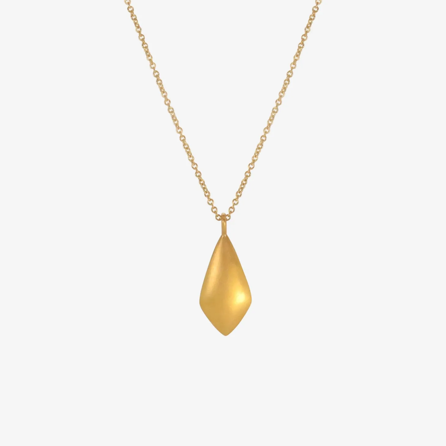 22k & kite-shaped champagne diamond pendant, 2.98ct