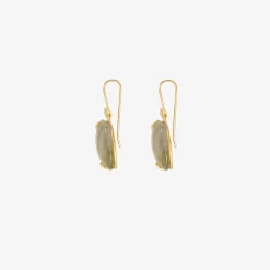 18k & labradorite pillow earrings
