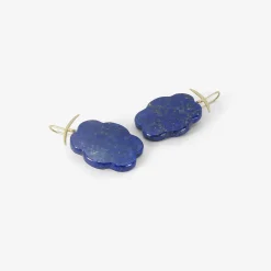 18k & lapis cloud earrings