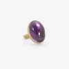 18k & large oval amethyst ring, 27.25ct