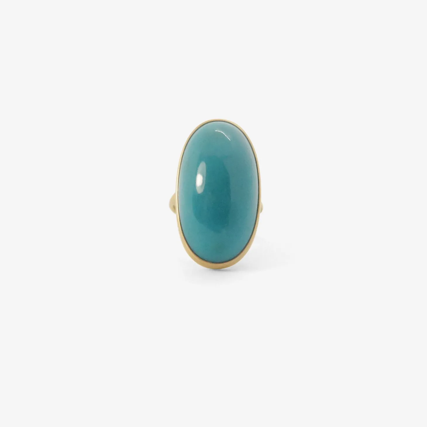 18k & large oval gem silica ring, 24.06ct