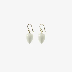 14k & lemon chrysoprase acorns