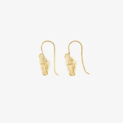 18k & lemon citrine east / west petal earrings