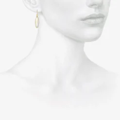 18k & long oval moonstone drop earrings, 10.33ct