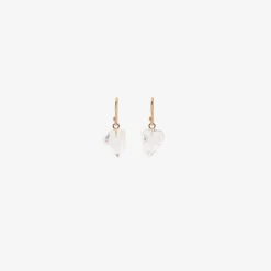 14k & medium herkimer diamond earrings