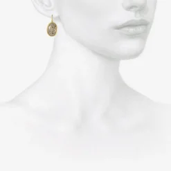 18k & montana agate oval drops, 26.45ct