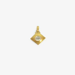 22k & moonstone quad pendant