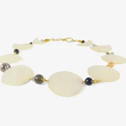 18k & mother-of-pearl phases of the moon necklace