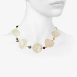 18k & mother-of-pearl phases of the moon necklace