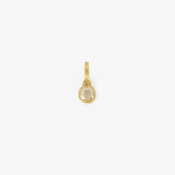 18k & old mine cut diamond pendant, 1.09ct