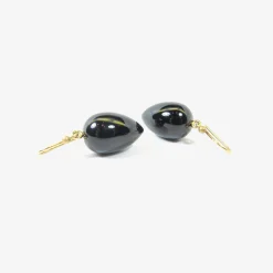 14k & onyx acorns