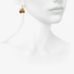 24k & opal hydrangea earrings