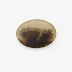 18k & oval dendrite pin