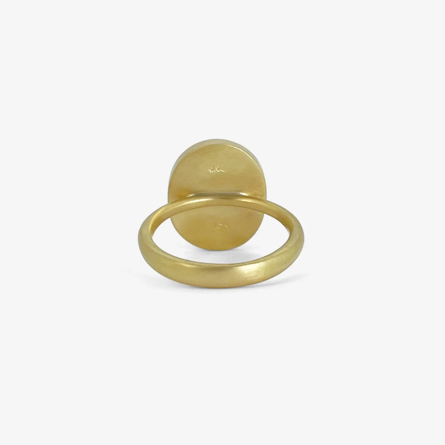 18k & oval green ombré tourmaline ring, 10.39ct