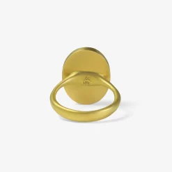 18k & oval green tourmaline ring, 20.57ct