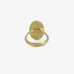 18k & oval pinkish purple chalcedony ring, 11.35ct