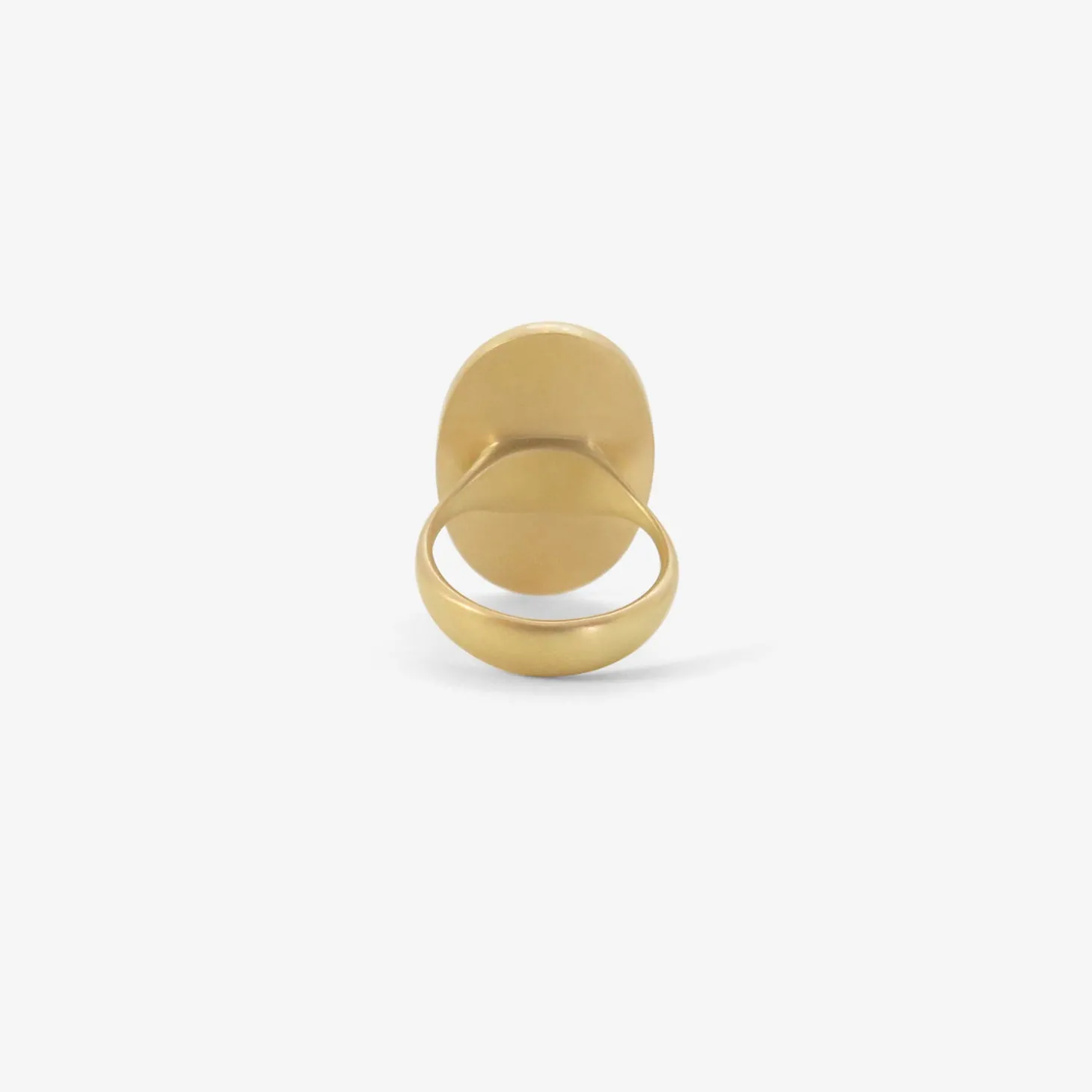 18k & oval powder pink tourmaline lens ring, 14.15ct