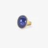 18k & oval tanzanite ring, 18.39ct
