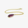 18k & pear-shaped rubellite tourmaline pendant, 17.25ct