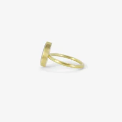 18k & pear-shaped rusty lacy diamond ring, 2.35ct