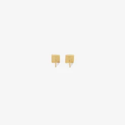 18k & peppery square diamond studs, 2.3ct