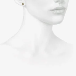 18k & peppery square diamond studs, 2.3ct