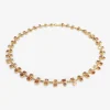 18k & pink spinel confetti necklace with moonstone and amethyst