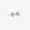 18k & platinum lacy flower earrings with tanzanite