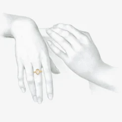 22k & prong-set rose-cut champagne diamond ring, 1.58ct