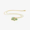 18k & quadruple emerald droplet necklace, 3.82ct