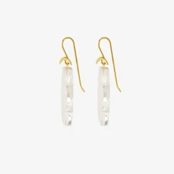 18k & rock crystal cloud earrings