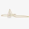 18k & rock crystal pear pendant
