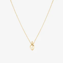 14k & rose-cut diamond north-south story pendant, .65ct