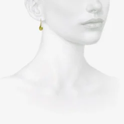18k & rose-cut yellow diamond earrings