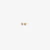 18k & round brilliant diamond studs, 1.05ct