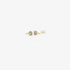 18k & round rose-cut champagne diamond studs, .56ct