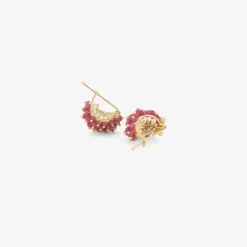 18k & ruby basket earrings