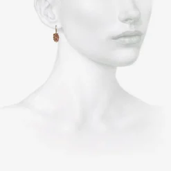 14k & ruby large raspberry earrings