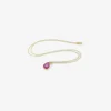 18k & ruby teardrop pendant, 1.77ct