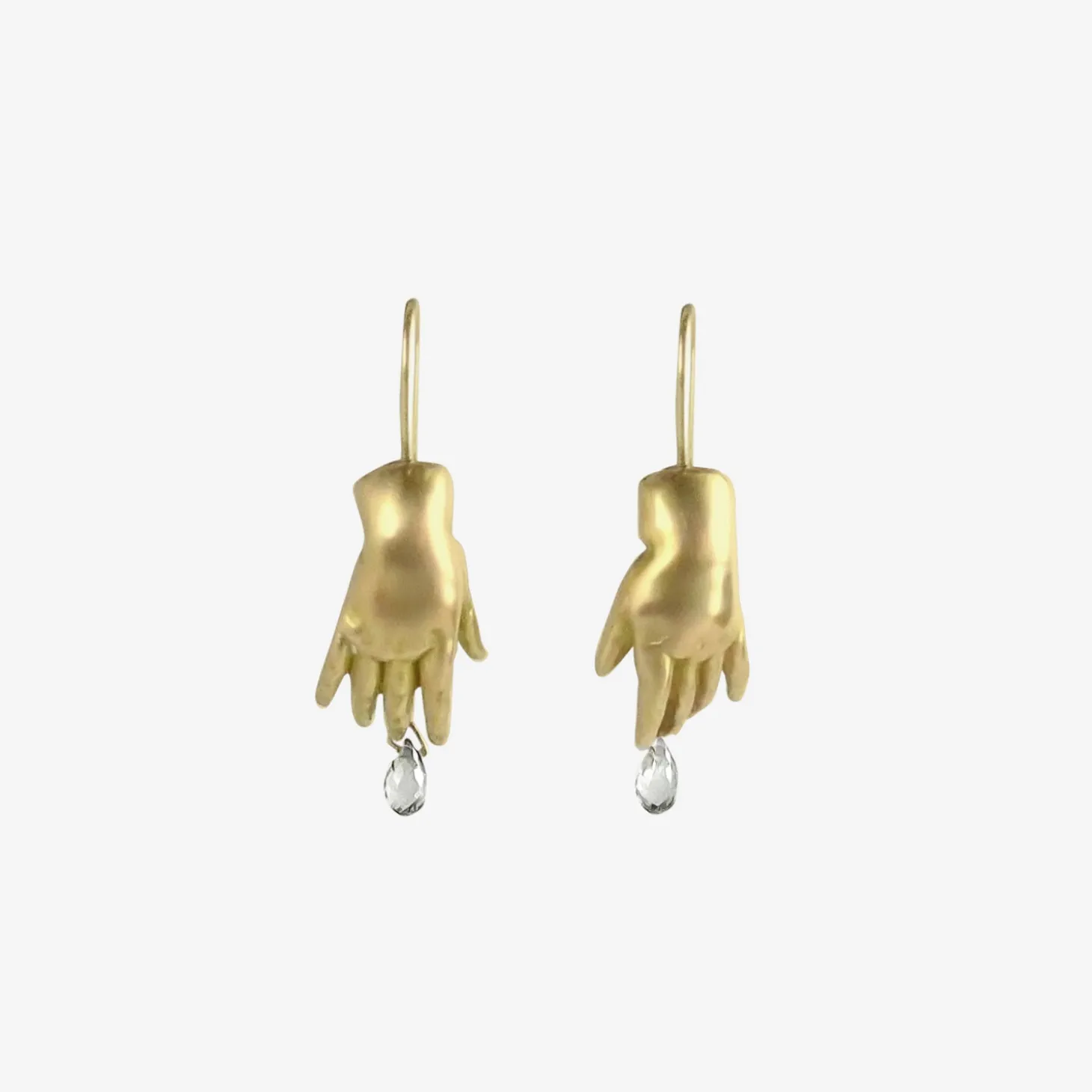 18k & sapphire baby hand earrings