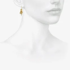 18k & sapphire baby hand earrings
