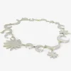 18k & silver sun and moon intergalactic necklace with diamonds, .35ct