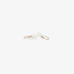 14k & small herkimer diamond earrings