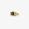 18k & star ruby signet ring, 3.6ct