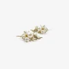 10k & white pearl bug cluster earrings
