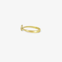 18k & white rose cut diamond ring, .5ct